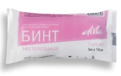 Бинт нестерильный, Divia (Дивия) р. 5мх10см из нетканого материала с неосыпающимися краями инд. упак.
